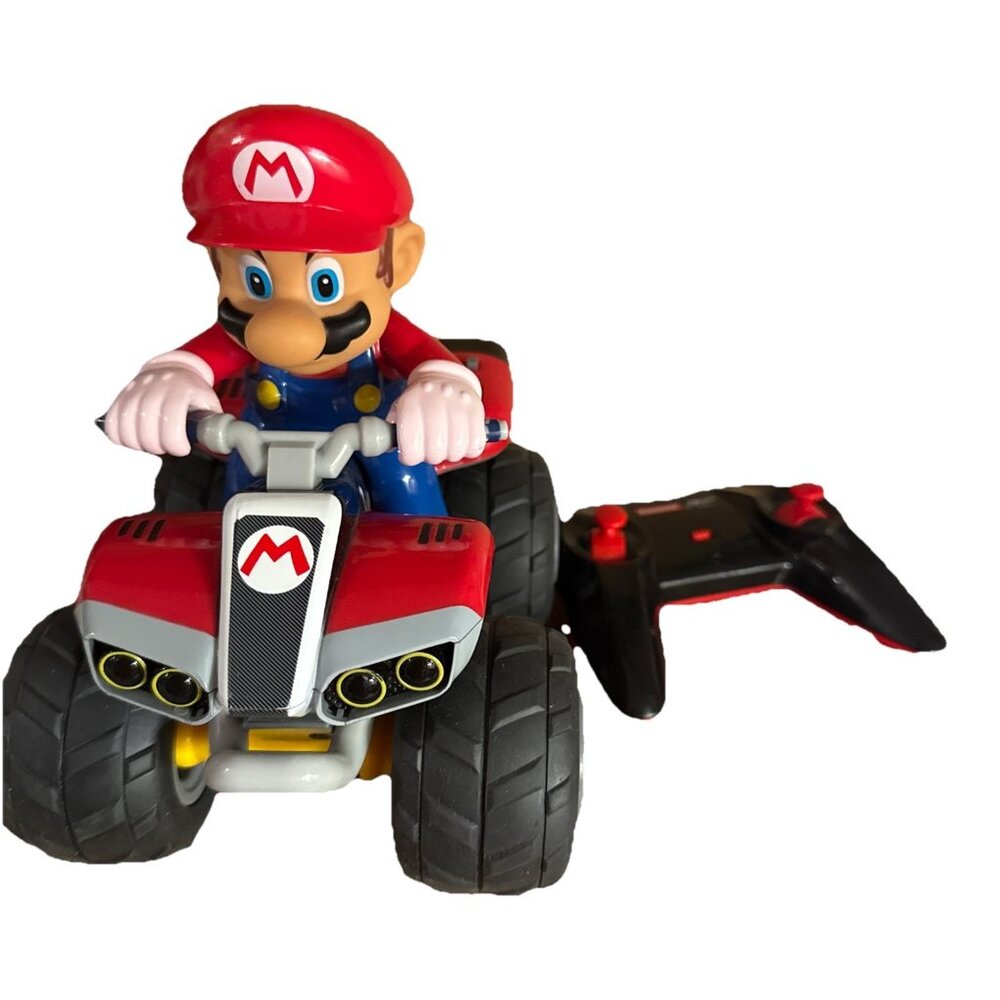 Super Mario Kart RC Car 4 Wheeler Quad Carrera Remote Control Nintendo TESTED